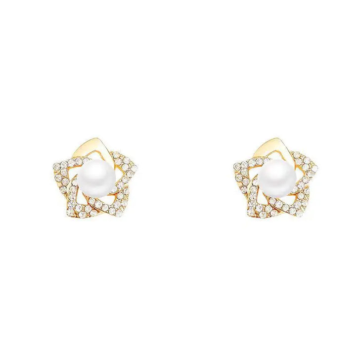 Velisse Glam Petal Stud Earrings