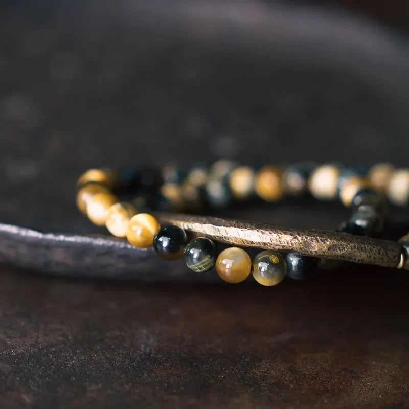 Hermod | Tiger Eye & Copper Handmade Bracelet