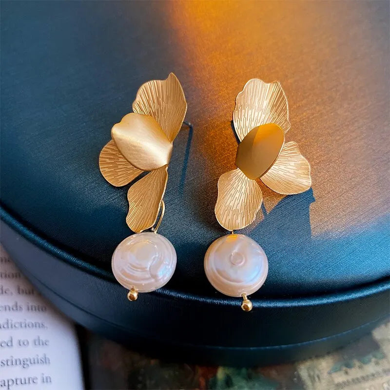 Calviera Gilded Flower Earrings