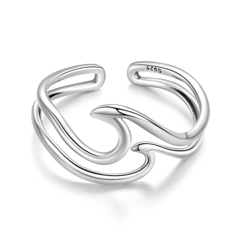 Gifted Tide Silver Ring