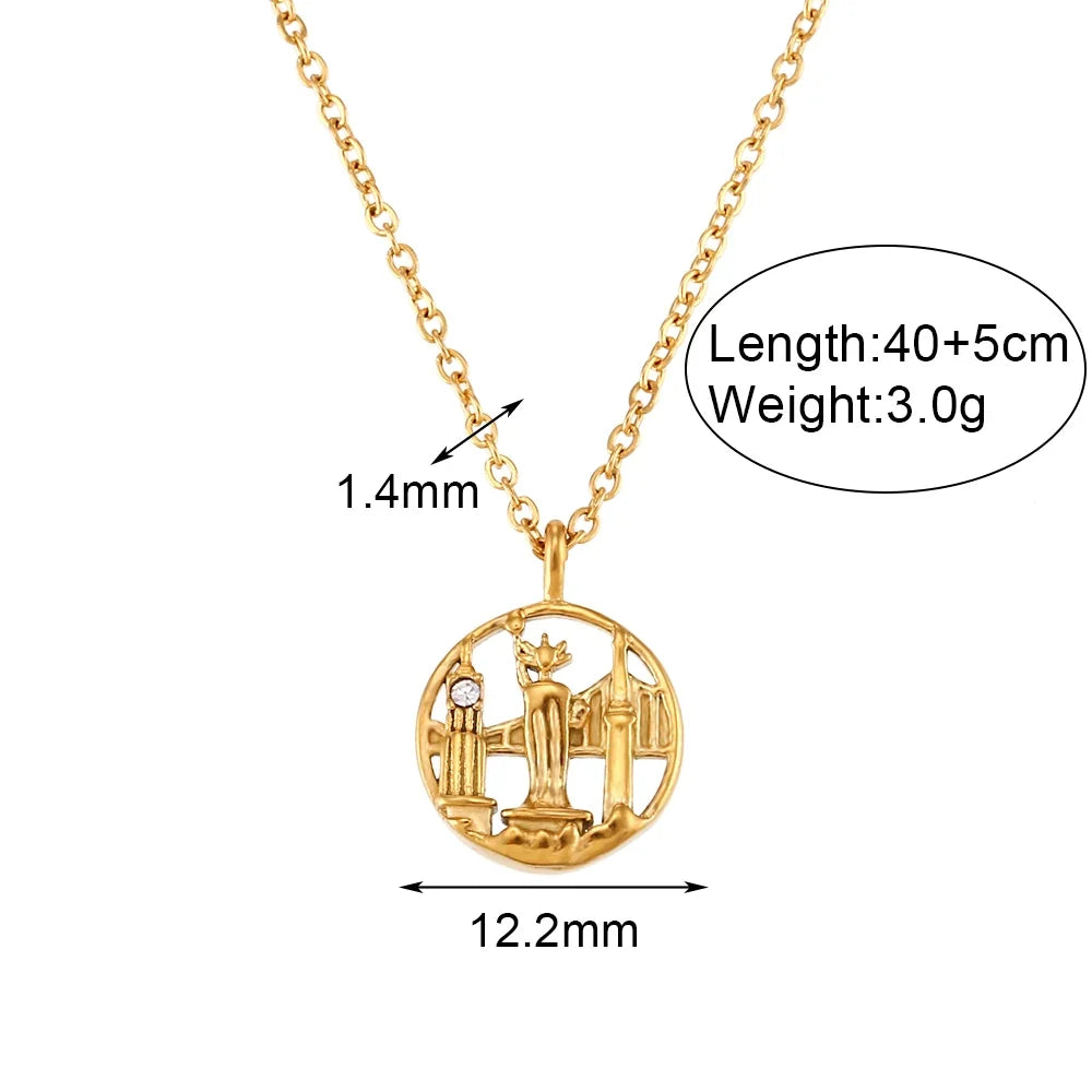 18k City Necklaces