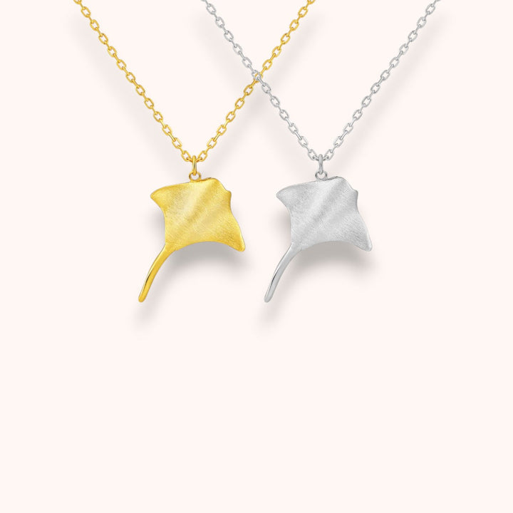 Ocean Matte Manta Ray 925 Sterling Silver Necklace