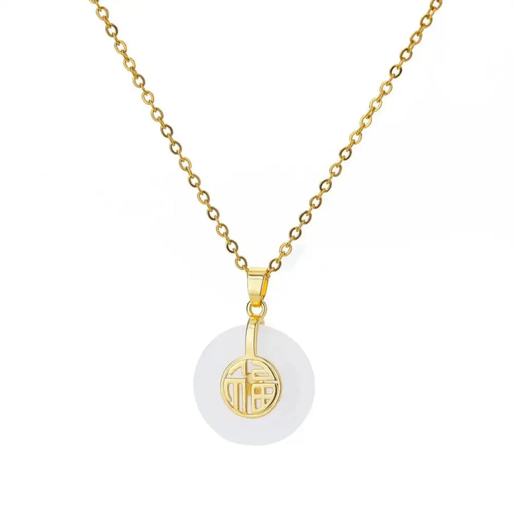 Elise Oval Stone Necklace