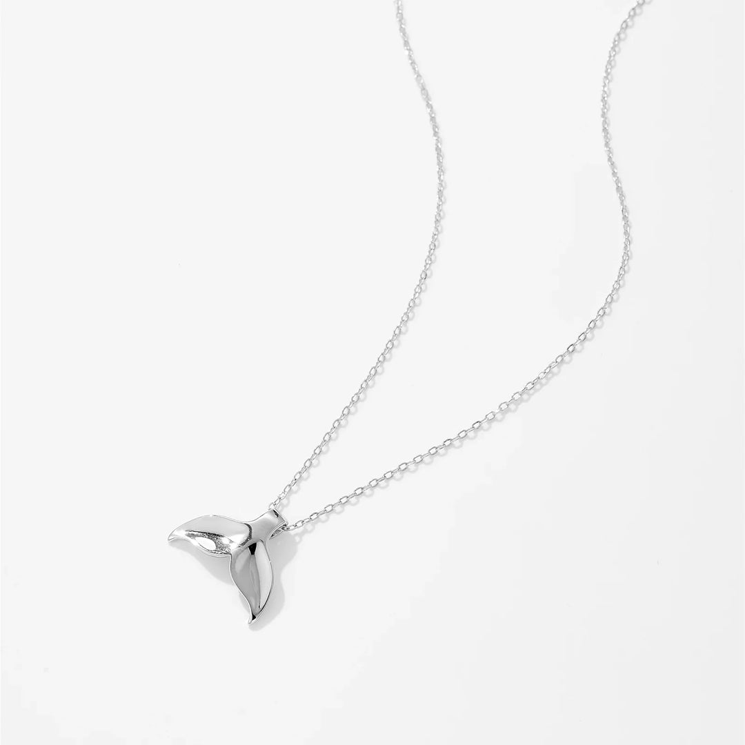 Whale Tail 925 Sterling Silver Necklace