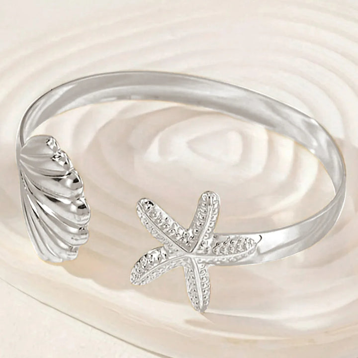 Maris Starfish Shell Cuff Bracelet