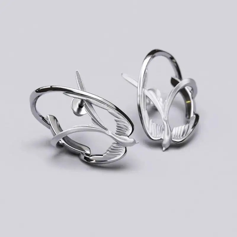 Becoming Pure Silver Earrings