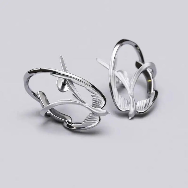 Becoming Pure Silver Earrings