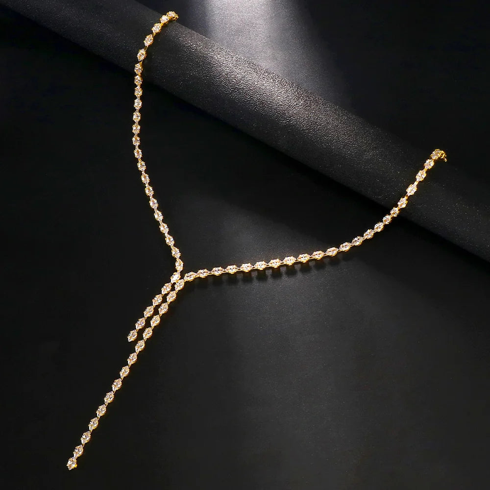 Fashion Y Shape Long Necklace