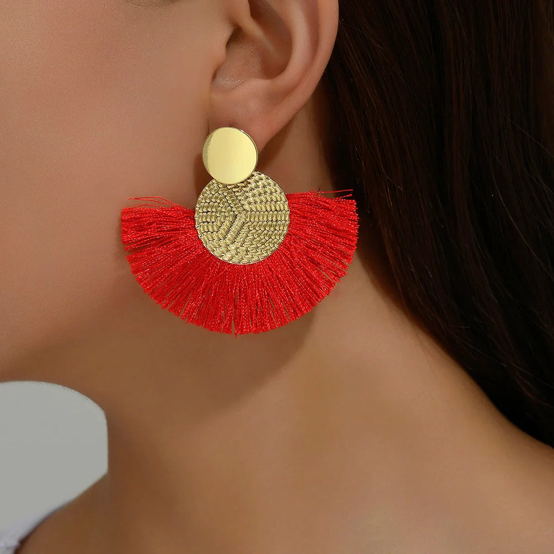 Solara Fringe Statement Earrings