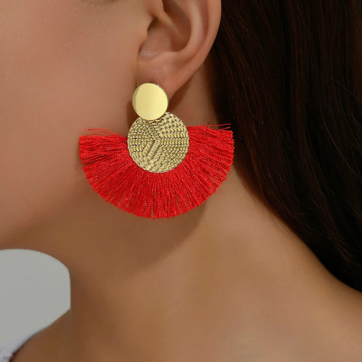 Solara Fringe Statement Earrings