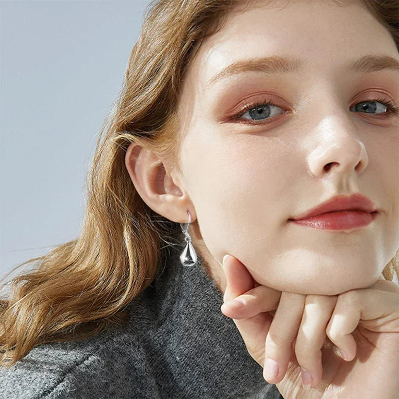 Drop Silver Earrings
