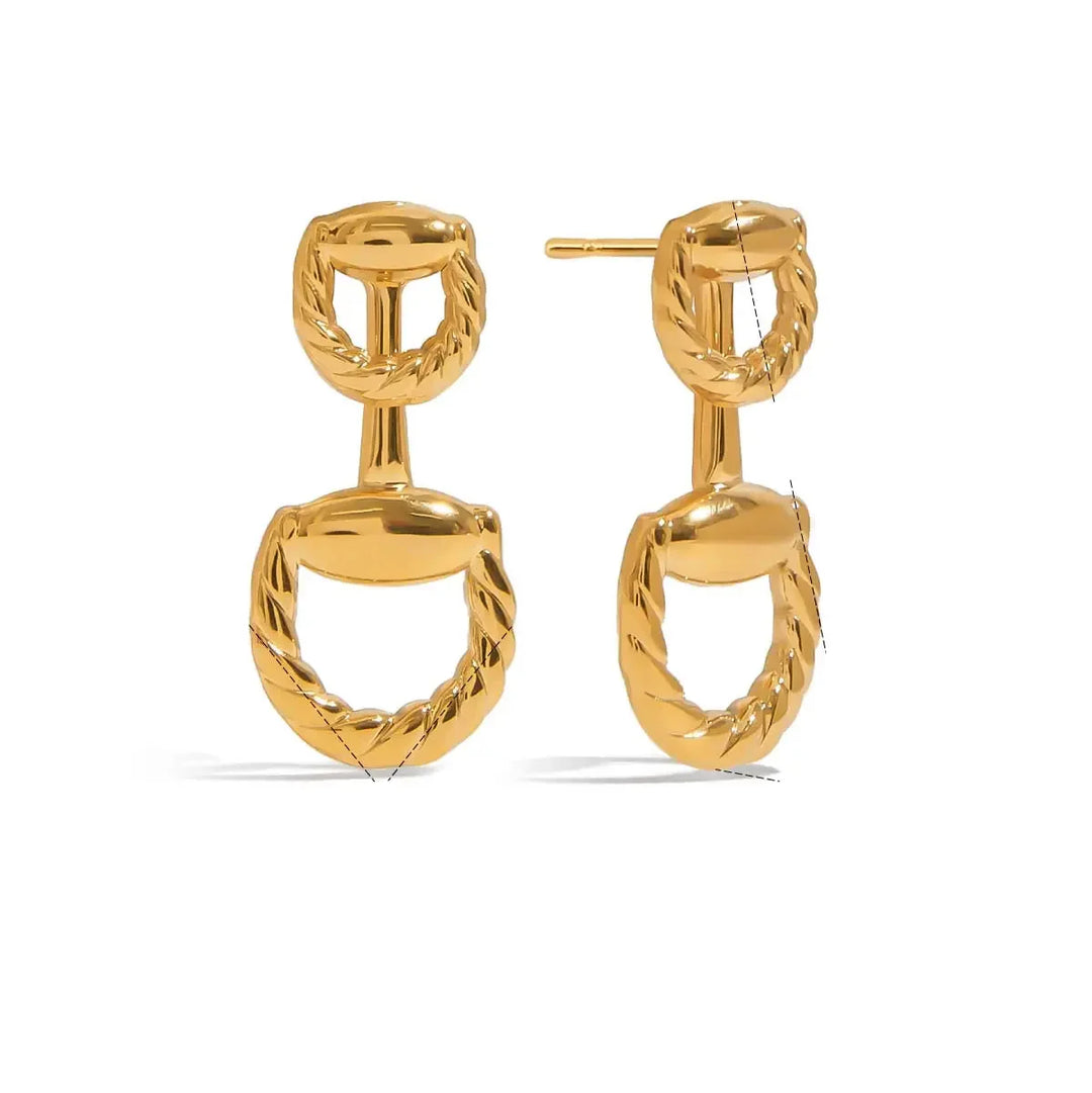 Eida Braided Gold-Plated Earrings