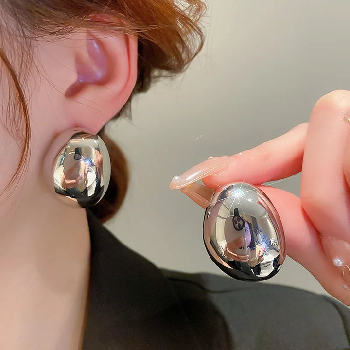 Catalina Bold Oval Statement Studs