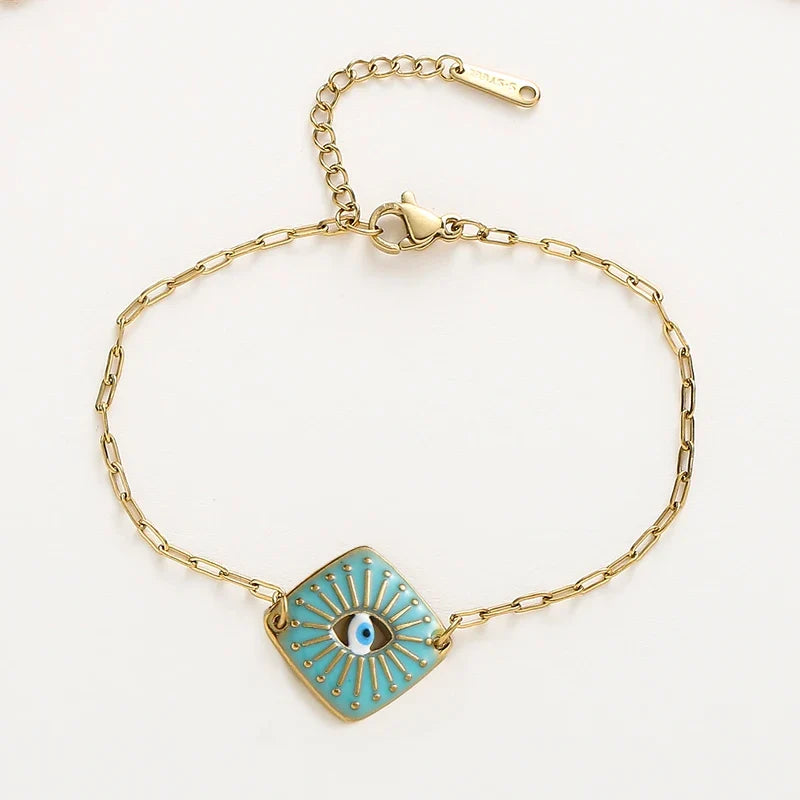 Simple Boho Evil Eye Bracelet