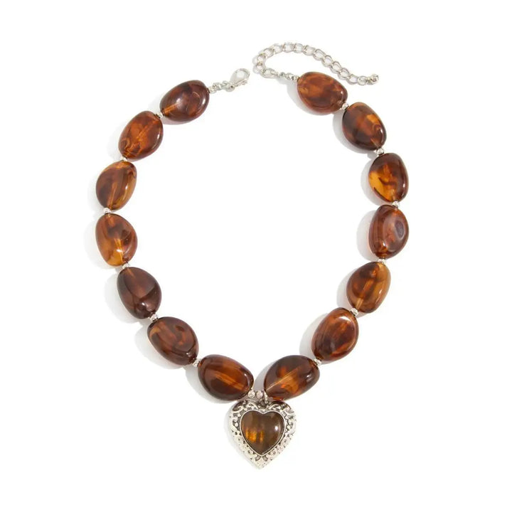 Sophisticated Medallion Heart Necklace
