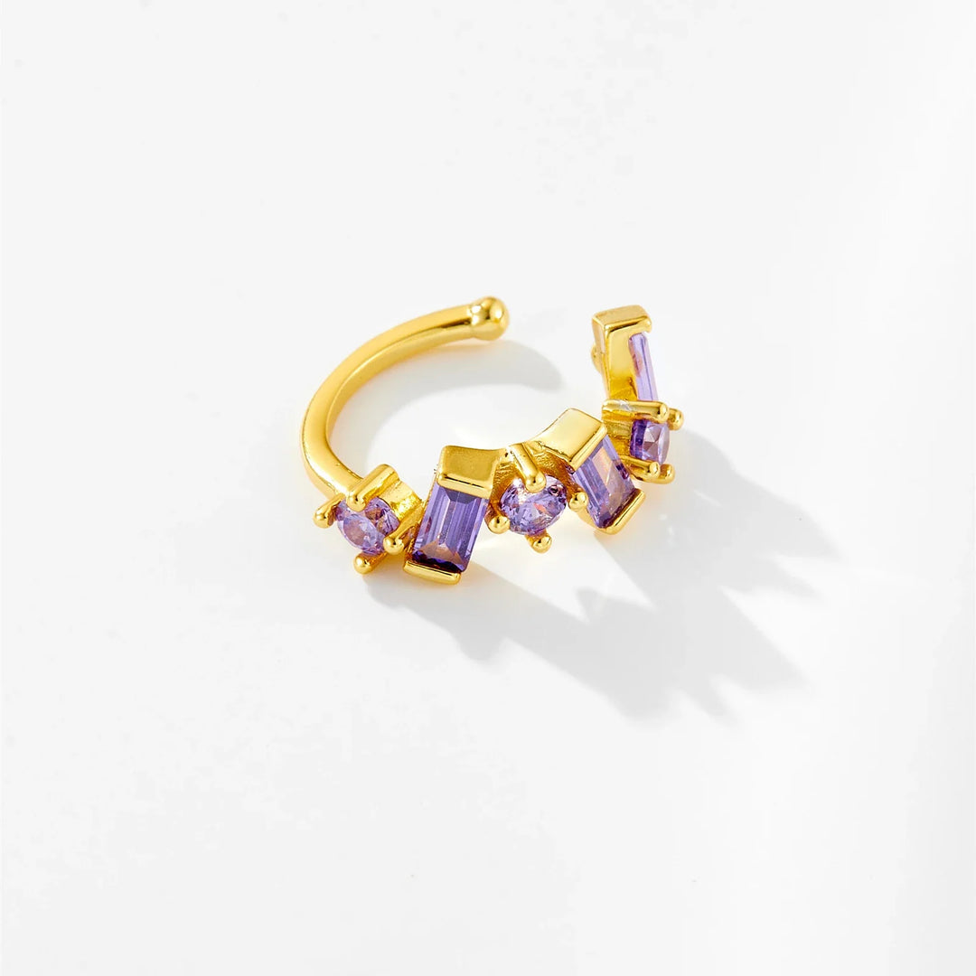 Baguette CZ Stones 925 Sterling Silver Ear Cuff