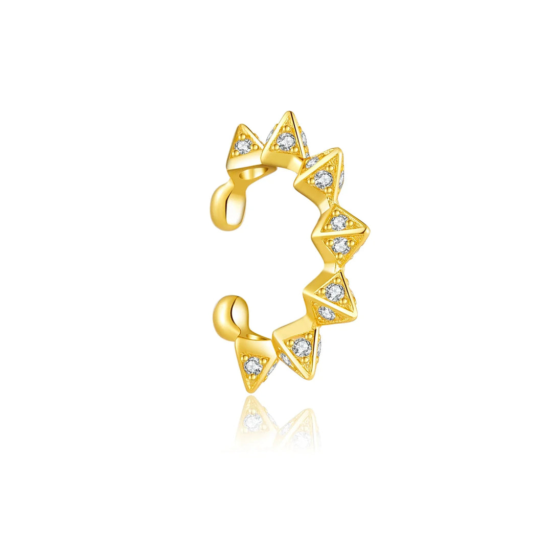Triangle Zircon 925 Sterling Silver Ear Cuff