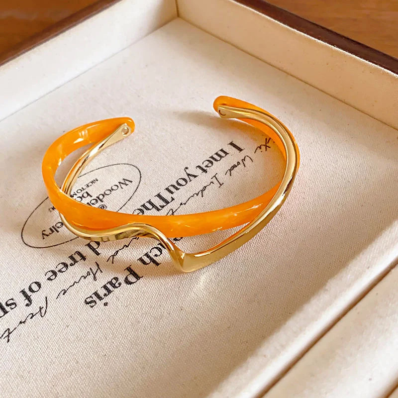 Adriana Wave Frame Bracelet