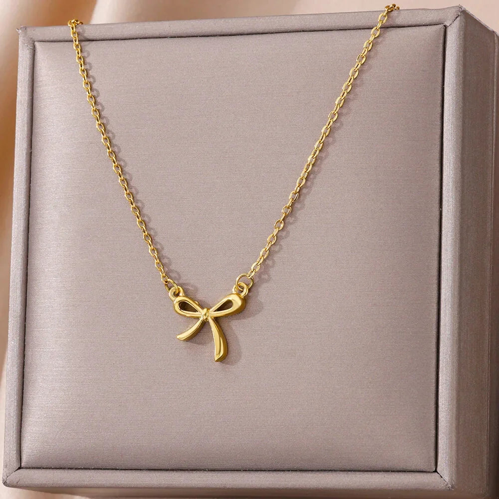 Norina Petite Ribbon Detail Necklace
