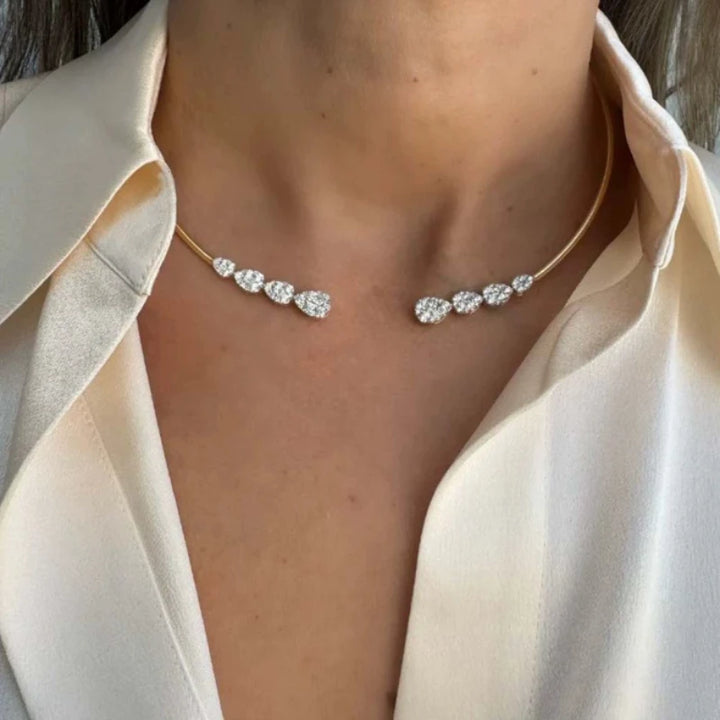 Women's Exquisite Sparkling Wedding Banquet Nacklace