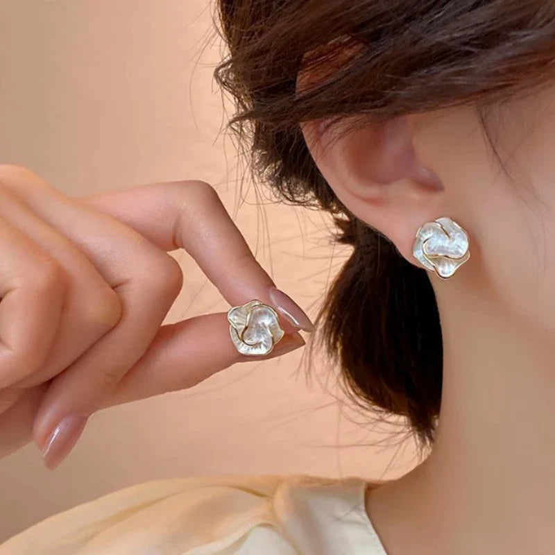 Camora Sculpted Flower Studs