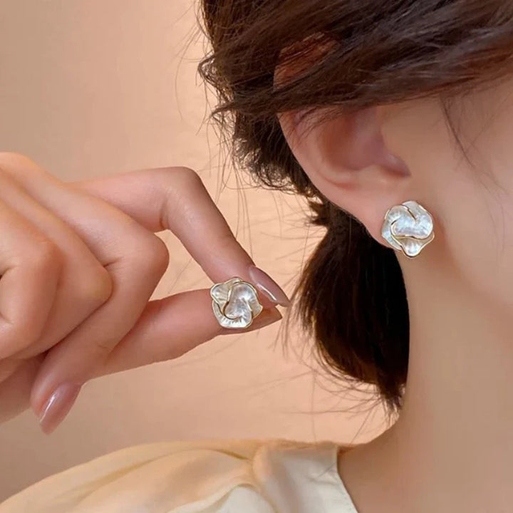 Camora Sculpted Flower Studs