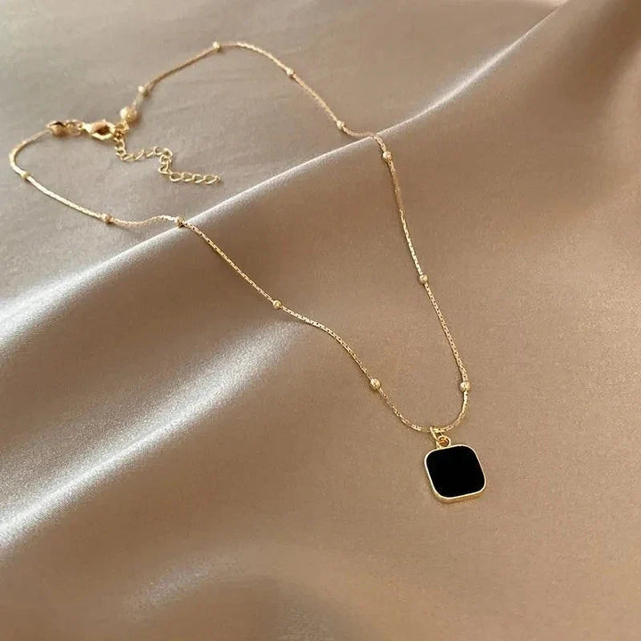 Cleo Sable Square Necklace