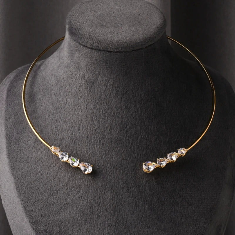 Women's Exquisite Sparkling Wedding Banquet Nacklace