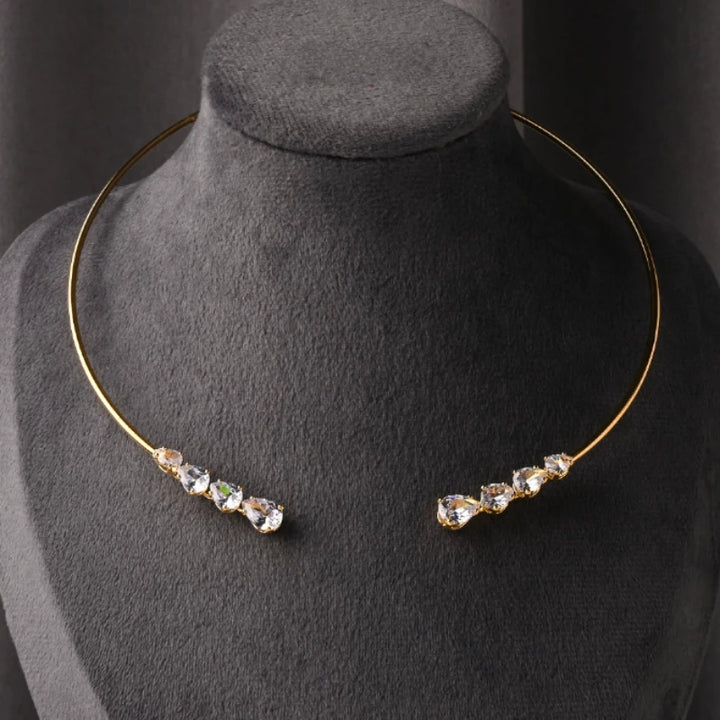 Women's Exquisite Sparkling Wedding Banquet Nacklace