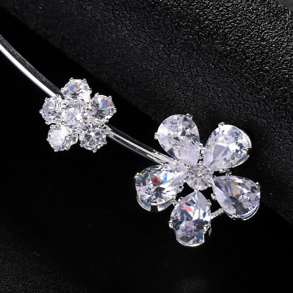 Stonefans Fashion Crystal Flower Collar Necklace