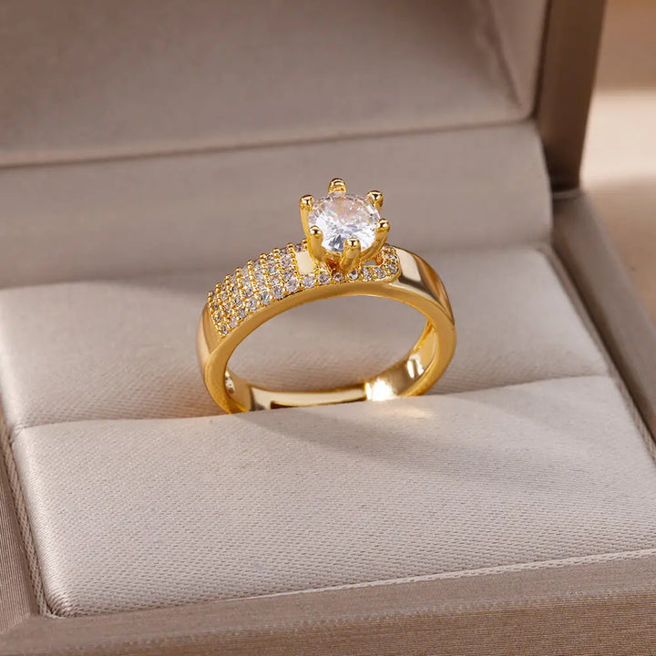 Norisse Elegant Halo Accent Ring