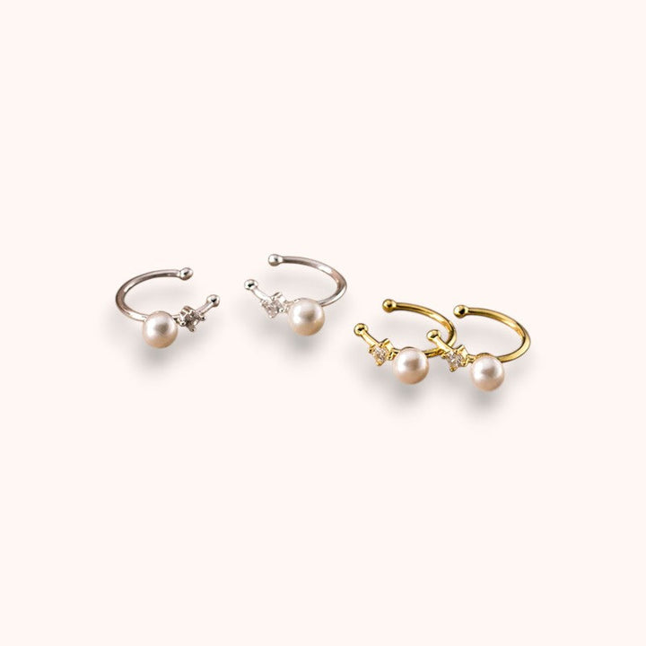 Simple Pearl Ear Cuff – 925 Sterling Silver