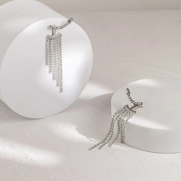Elvaris Bridal Waterfall Earrings
