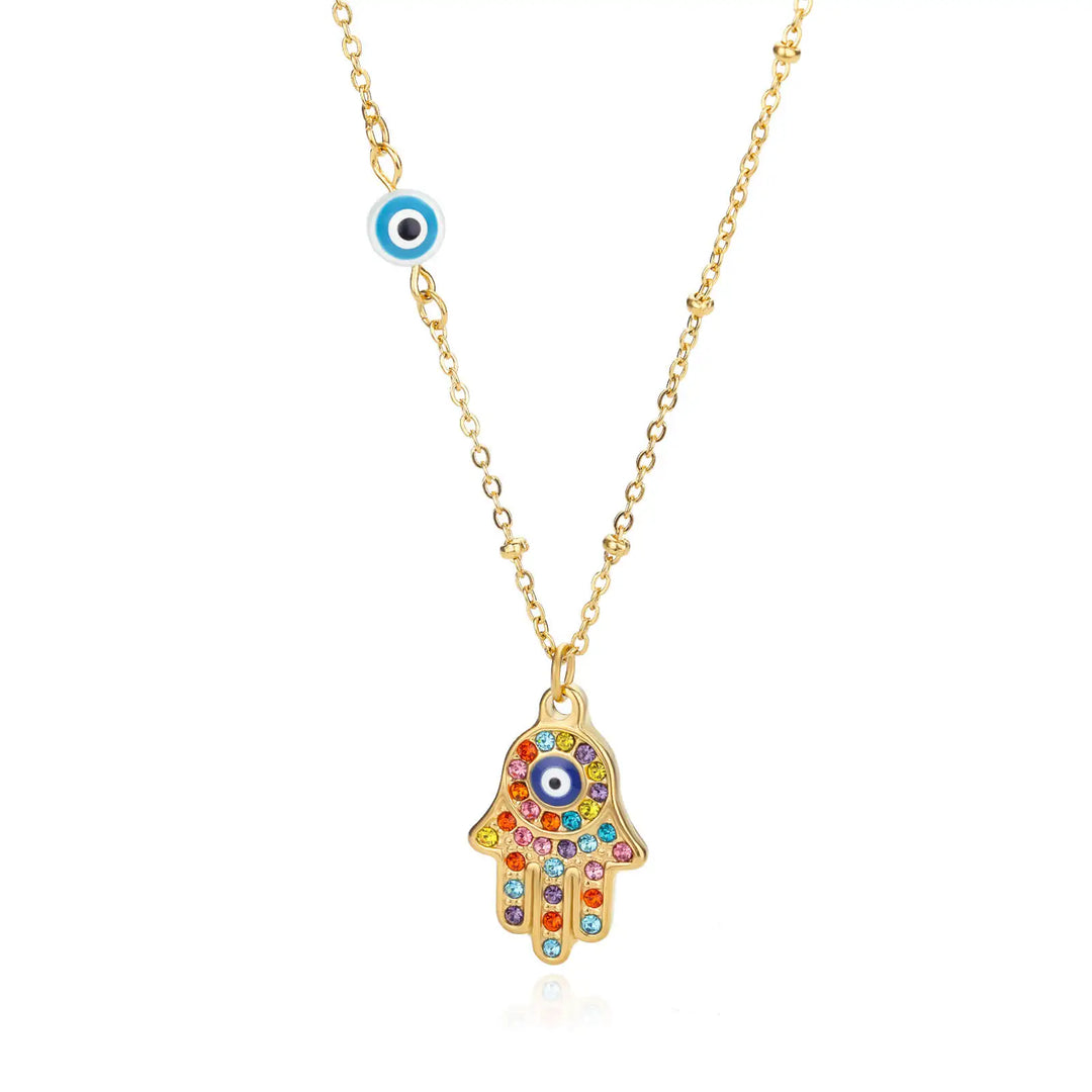 Colorful Evil Eye Necklace