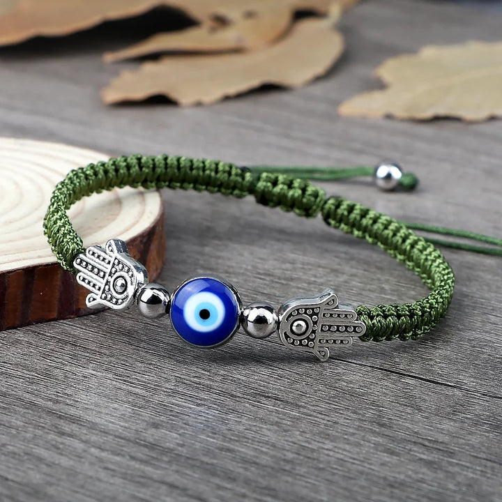 Braided Lucky Evil Eye Bracelets