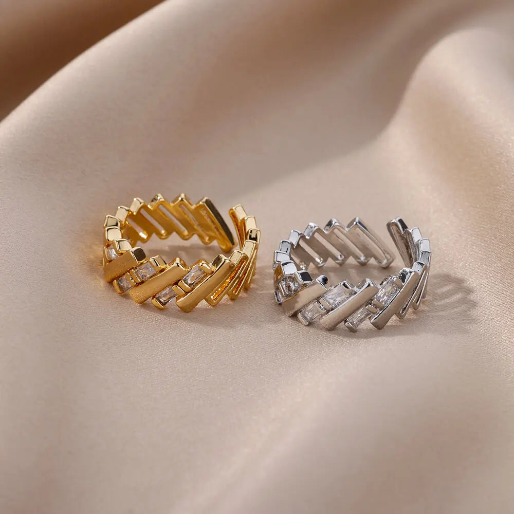 Mariselle Linear Baguette Accent Ring