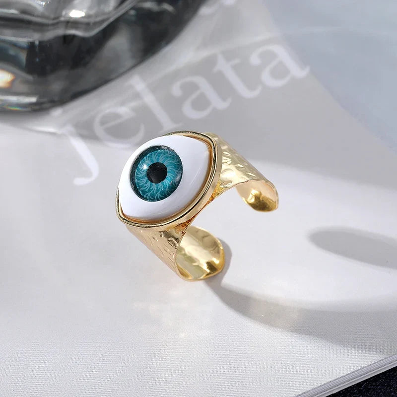 Retro Open Evil Eye Rings