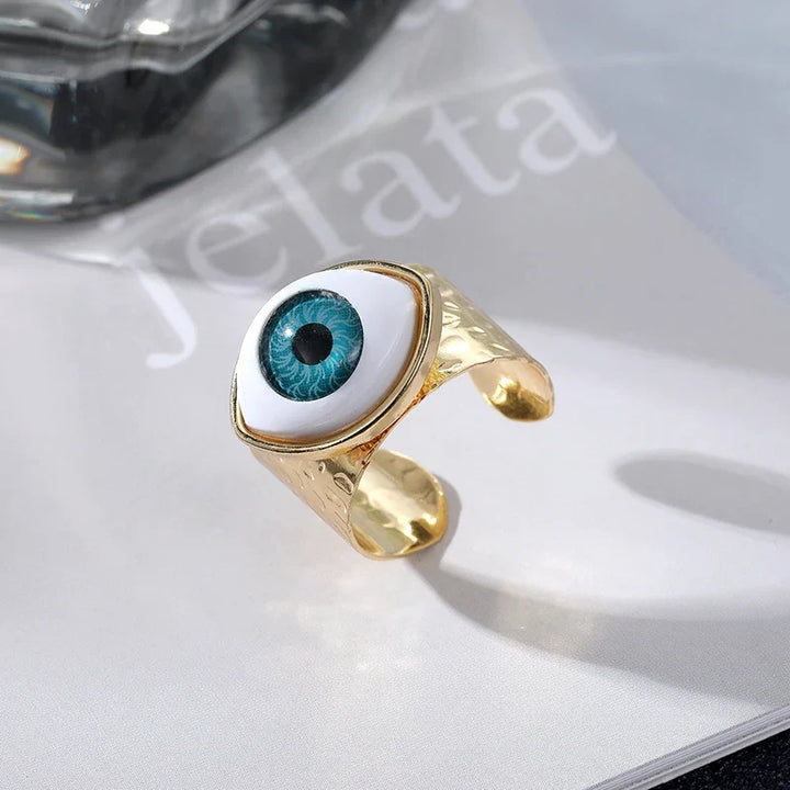 Retro Open Evil Eye Rings