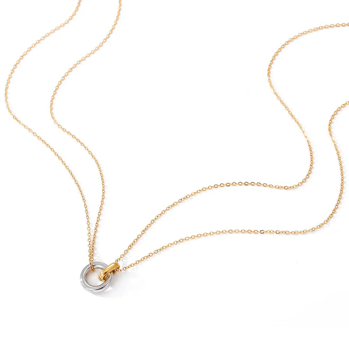 Adora Twin Ring Necklace