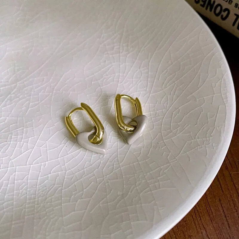 Valentina Heart Hoop Earrings