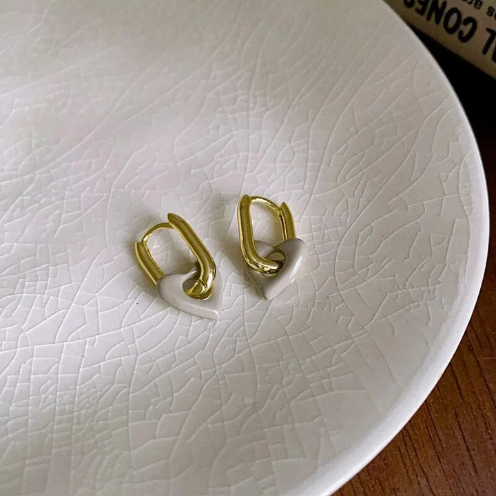 Valentina Heart Hoop Earrings
