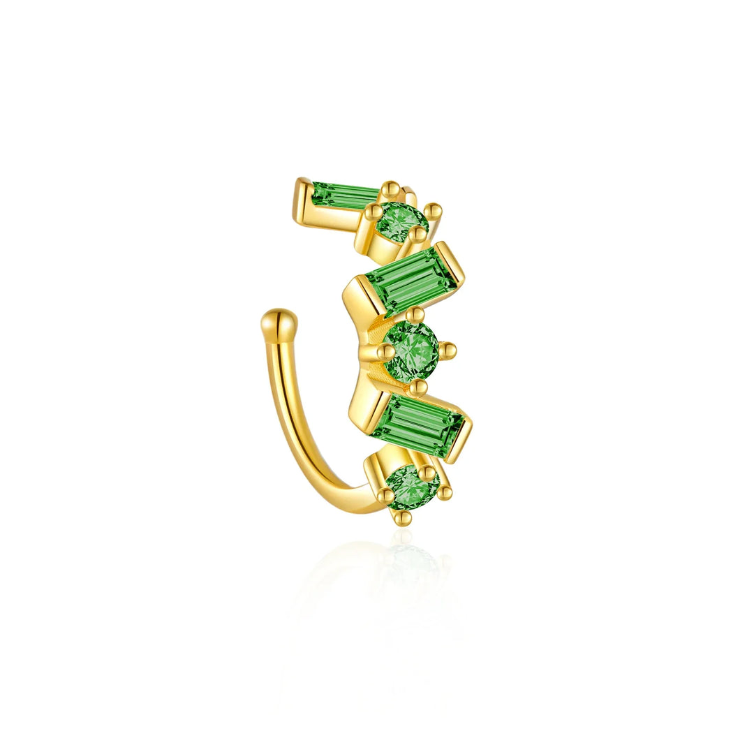 Baguette CZ Stones 925 Sterling Silver Ear Cuff