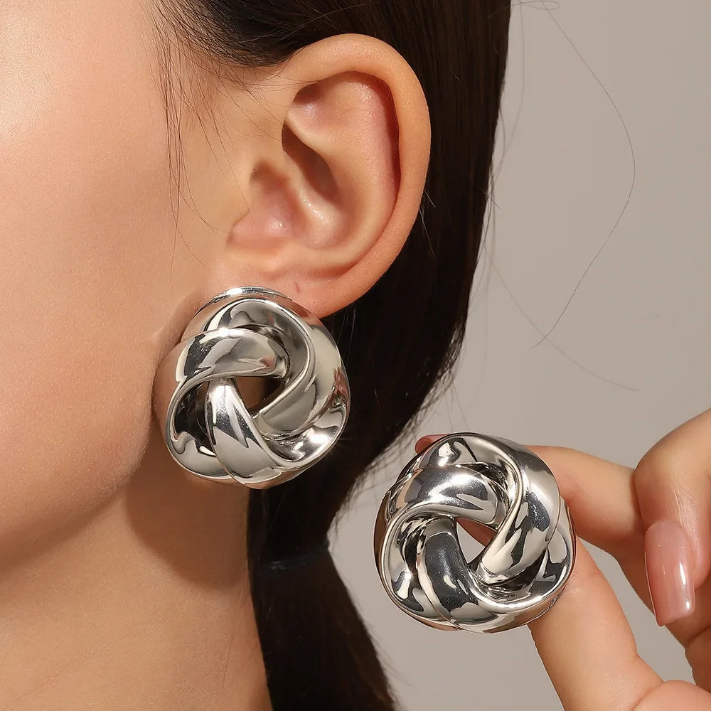 Celvera Twisted Knot Stud Earrings