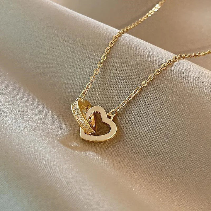 Double Heart Necklace