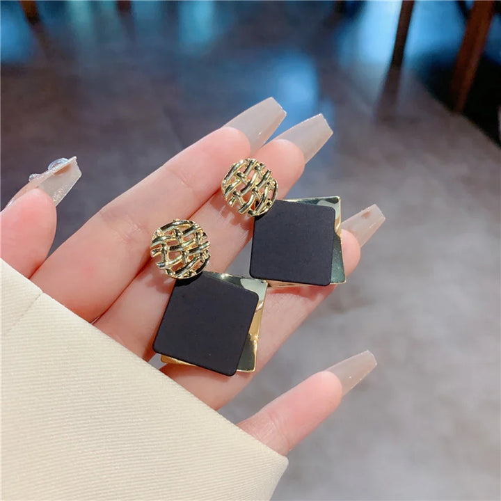 Anneliese Obsidian Luxe Earrings