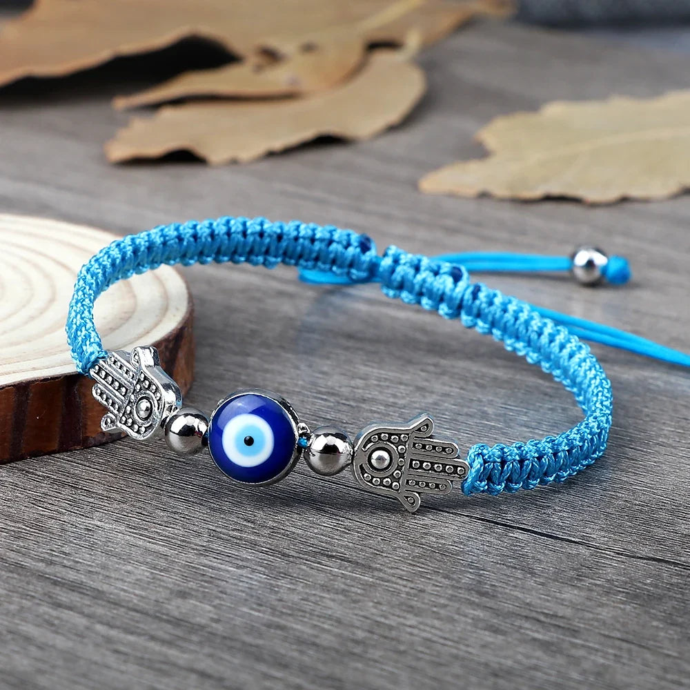 Braided Lucky Evil Eye Bracelets