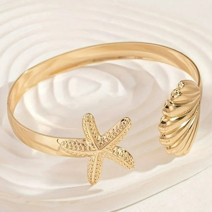 Maris Starfish Shell Cuff Bracelet