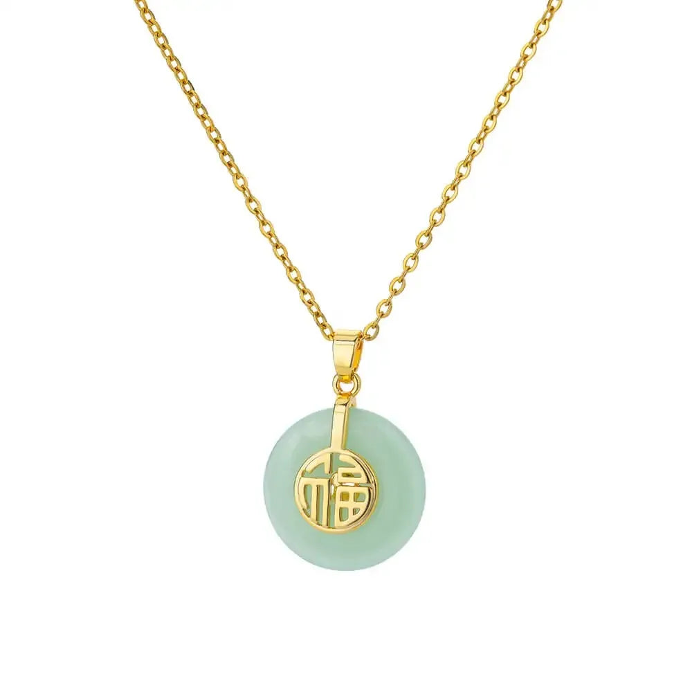 Elise Oval Stone Necklace