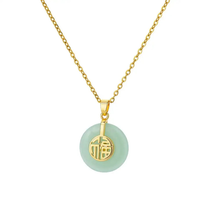 Elise Oval Stone Necklace