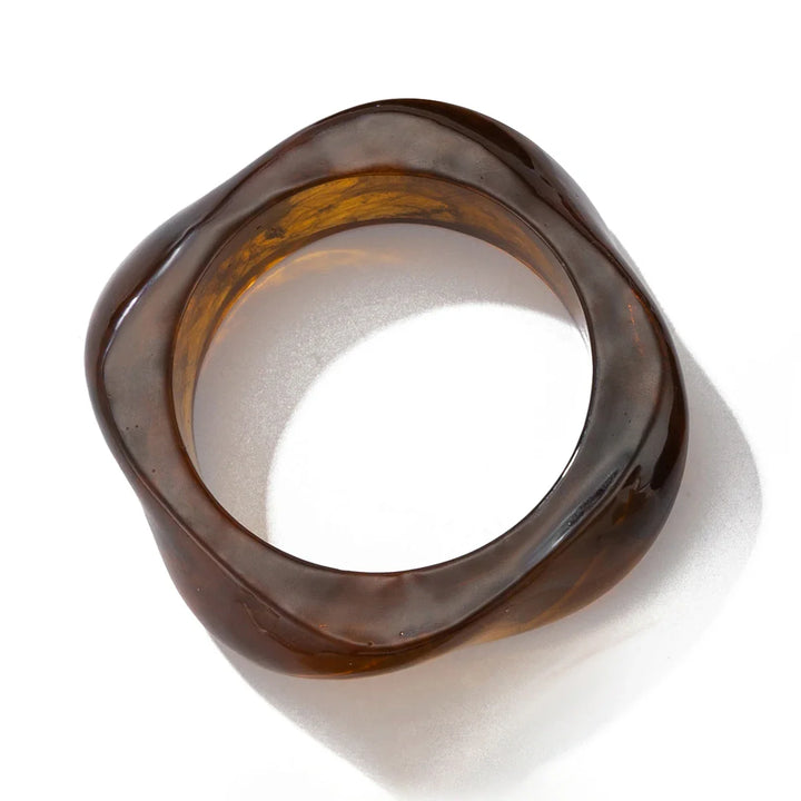 Marcelli Cocoa Curve Bracelets